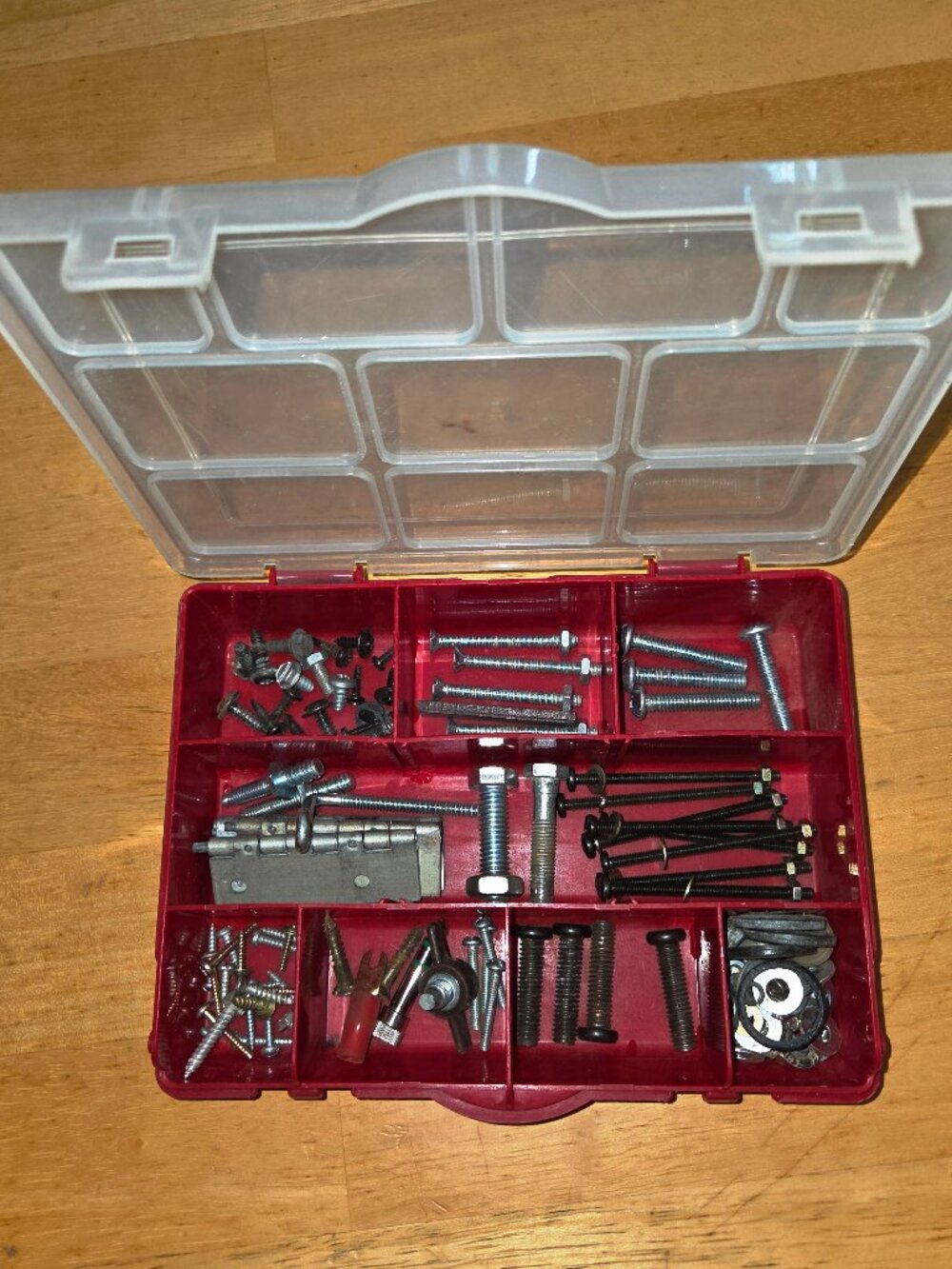 Carrying Case with Bolts, Washers, Nuts, etc (54)